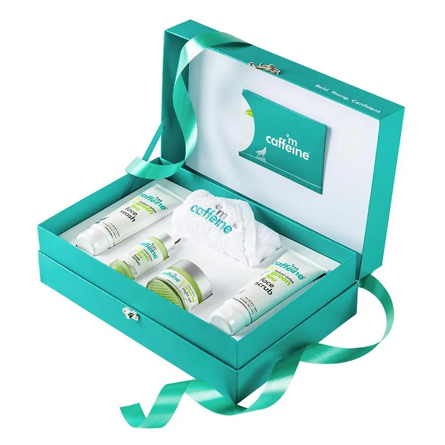 MCaffeine Face Detox Gift Kit in Green Tea Flavour