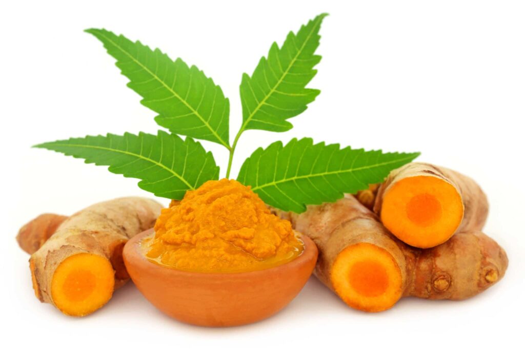 7. Neem and Turmeric Paste