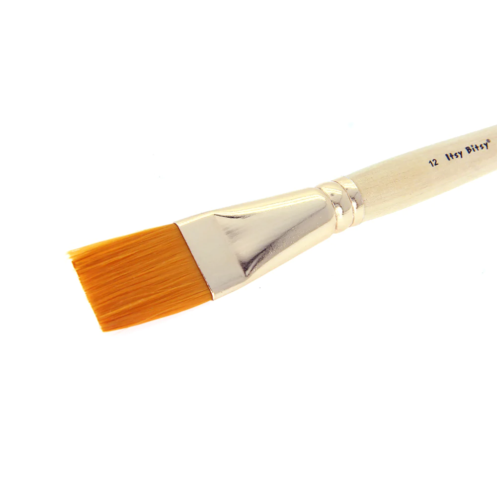 2. Flat Brush - Types of Paintbrushes