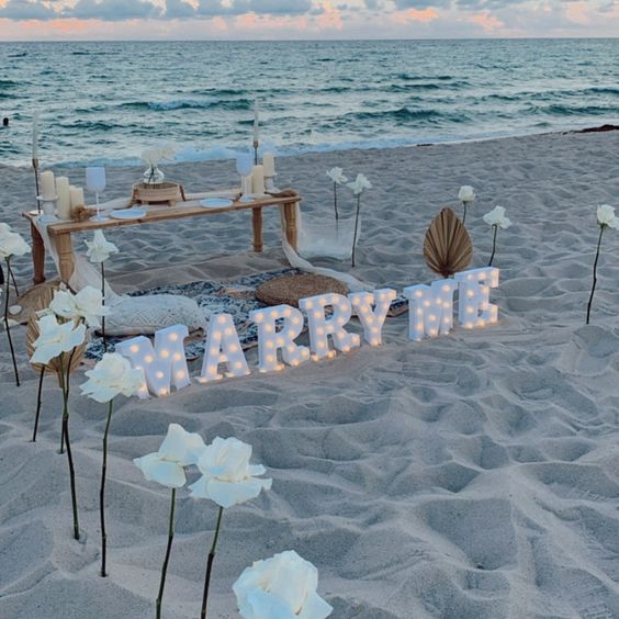 6. Create A Romantic Beach Spot 