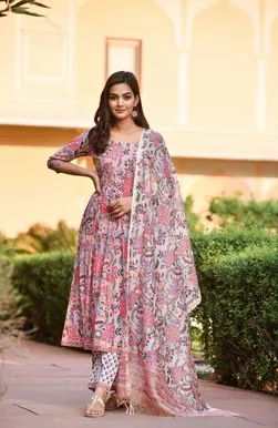 Knee-Length Anarkali Dress