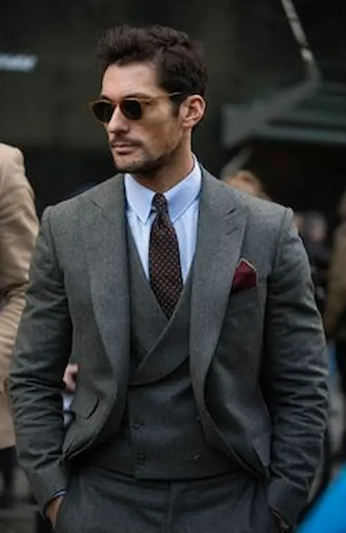 Men Wearing Grey Suit