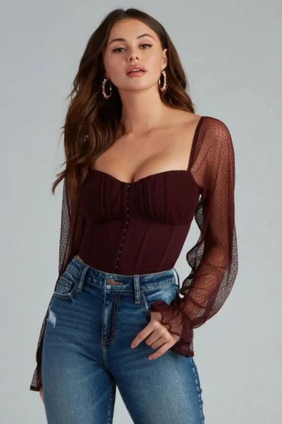 Bustier Top types of tops - Bustier Top