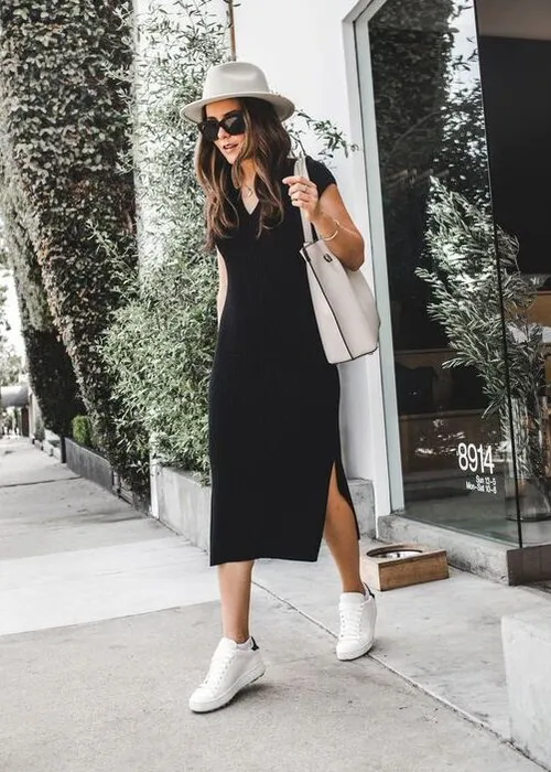 Black Dress with Shoes