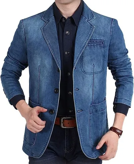 Denim Jeans Blazer Jacket