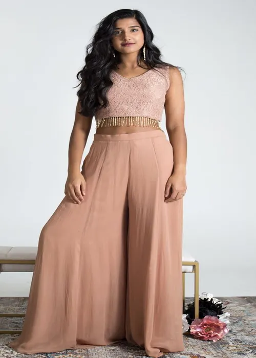 Palazzo Pants with Long Kurtis