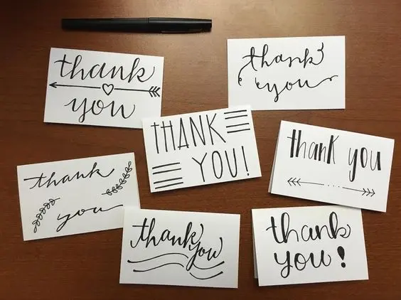 Thank You Notes - Women's Day Gift Ideas for Employees