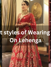 Different styles of Wearing Dupatta On Lehenga